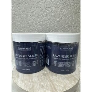 $29‎ 🌙 X2 Majestic Pure Cosmeceuticals Lavender Scrub  10oz NEW